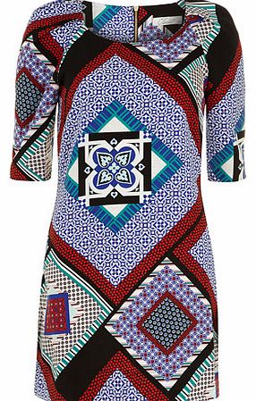 Dorothy Perkins Womens Closet Multi pleat sleeve tunic- Multi