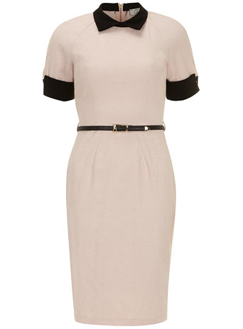 Dorothy Perkins Womens Closet Pale Pink Contrast Cuff Dress-