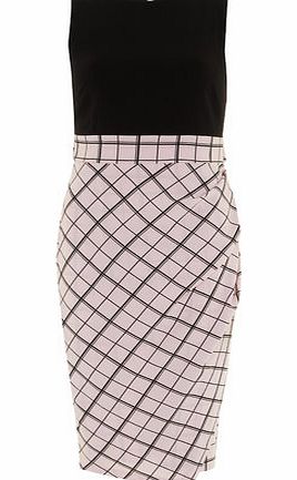 Dorothy Perkins Womens Closet Pale Pink Contrast Drape Dress-