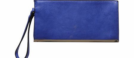 Dorothy Perkins Womens Cobalt bar bottom wristlet- Cobalt