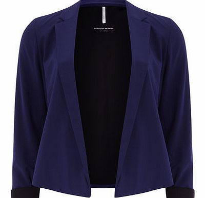 Dorothy Perkins Womens Cobalt Blue Kimono Jacket- Cobalt