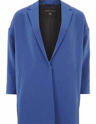 Dorothy Perkins Womens Cobalt Crepe Duster Jacket- Cobalt