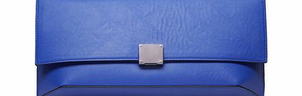 Dorothy Perkins Womens Cobalt structured clutch bag- Cobalt