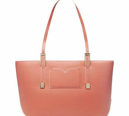 Dorothy Perkins Womens Coral landscape tote bag- Coral DP18397116