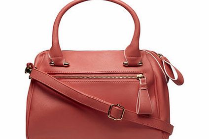Dorothy Perkins Womens Coral mini slouch bowler bag- Coral