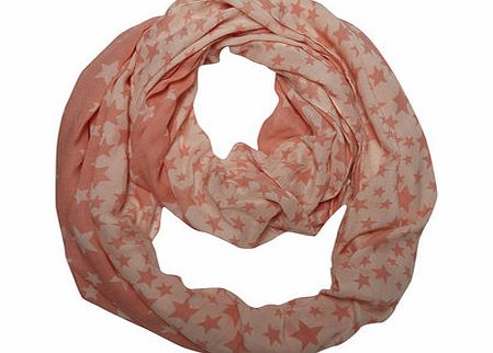 Dorothy Perkins Womens Coral Star Print Snood- Coral DP11145316