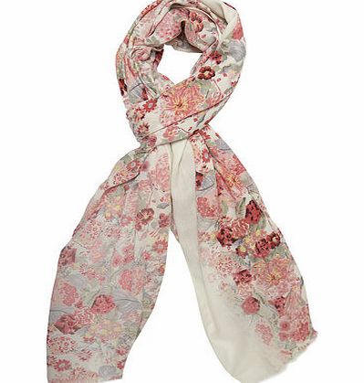 Dorothy Perkins Womens Cream Ditsy Twill Scarf- Cream DP11144481