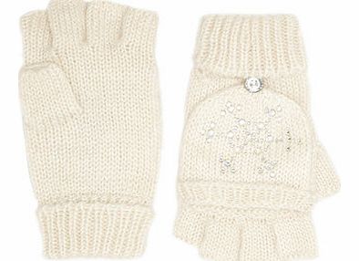 Dorothy Perkins Womens Cream Fingerless Gloves- Cream DP11118500