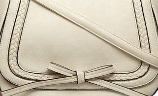 Dorothy Perkins Womens Cream large plait satchel bag- Cream