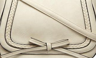 Dorothy Perkins Womens Cream large plait satchel bag- Cream