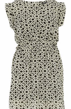 Dorothy Perkins Womens Cutie Black Geometric Chain Dress- Black