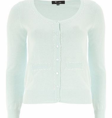 Dorothy Perkins Womens Cutie Mint Knitted Cardigan- Green