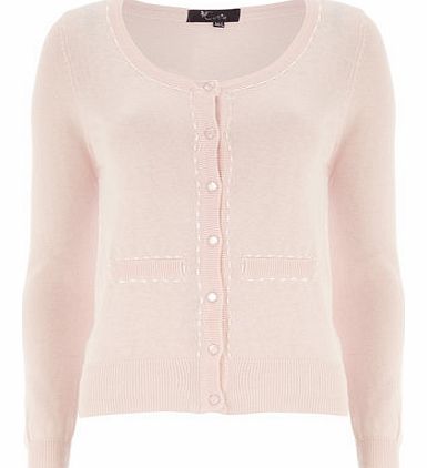 Womens Cutie Pink Knitted Cardigan- Pink