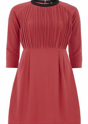 Dorothy Perkins Womens Cutie Pink Pleated Front Dress- Pink