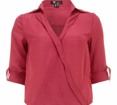 Dorothy Perkins Womens Cutie Pink V Neck Top- Pink DP61650244
