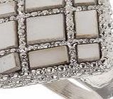 Dorothy Perkins Womens Diamond Shape Shell ring- Silver DP49815934