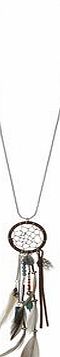 Dorothy Perkins Womens Dream Catcher Long Necklace- Brown