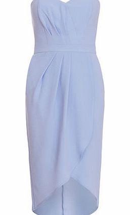 Dorothy Perkins Womens Elise Ryan Tulip Skirt Bandeau Maxi- Blue