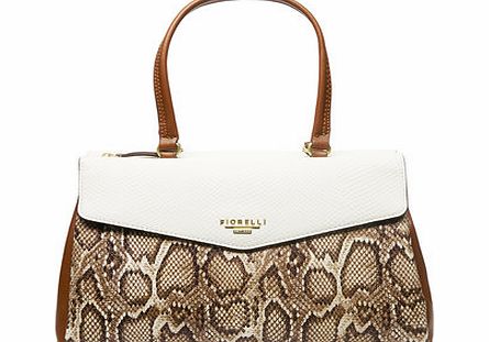 Dorothy Perkins Womens Fiorelli Snake Madison Tote Bag- White
