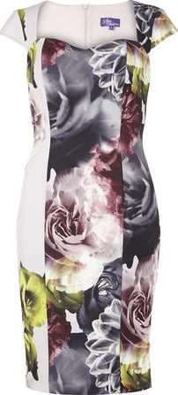 Dorothy Perkins, 1134[^]262015000706572 Womens Fleur sweetheart midi dress- Multi Colour