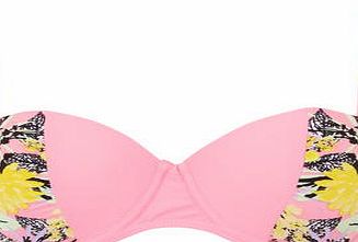 Dorothy Perkins Womens Floral Balconette Bikini Top- Pink