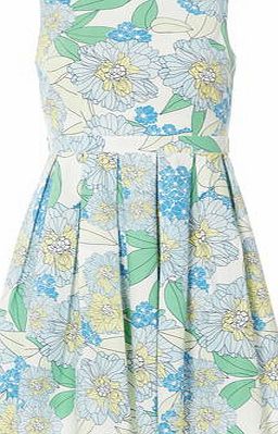Dorothy Perkins Womens Floral cotton dress- Blue DP07267599
