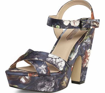 Dorothy Perkins Womens Floral platform sandals- Multi DP22254102