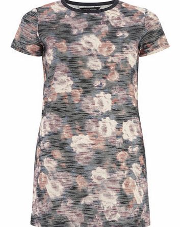 Dorothy Perkins Womens Floral Textured Tunic- Multi Colour