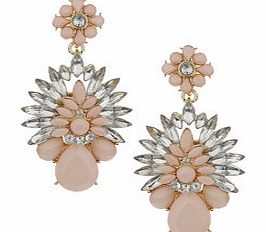 Dorothy Perkins Womens Flower Drop Earrings- Pink DP49814696