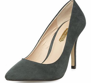 Dorothy Perkins Womens Forest Green pointed court shoes- Green