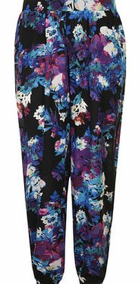 Dorothy Perkins Womens Girls On Film Blue floral trousers- Blue