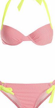 Dorothy Perkins Womens Girls On Film Coral and Neon Chevron