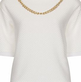 Dorothy Perkins Womens Girls On Film White Textured Necklace
