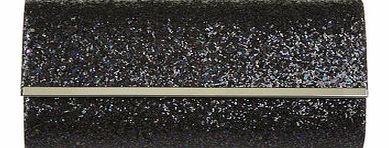 Dorothy Perkins Womens Glitter clutch bag- Navy DP22267223