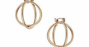 Dorothy Perkins Womens Gold Cage Hoop- Gold DP49815442