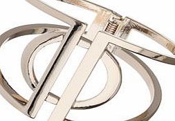 Dorothy Perkins Womens Gold Circle Clamp Bangle- Gold DP49815889