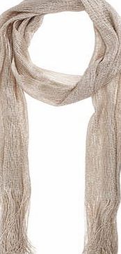 Dorothy Perkins Womens Gold Fabric Scarf- Gold DP49815904