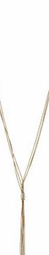 Dorothy Perkins Womens Gold Long Sleek Necklace- Gold DP49815478