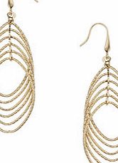 Dorothy Perkins Womens Gold multi loop earrings- Gold DP49815562