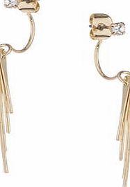 Dorothy Perkins Womens Gold Shard Drop Earring- Gold DP49815781