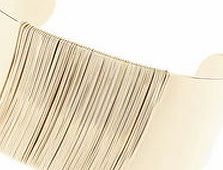 Dorothy Perkins Womens Gold Wire Wrap Cuff Bracelet- Gold