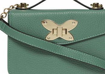 Dorothy Perkins Womens Green butterfly boxy crossbody- Green