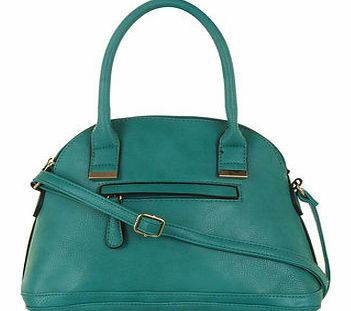 Dorothy Perkins Womens Green hidden pocket bowler bag- Green