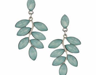 Dorothy Perkins Womens Green Leaf Drop Earring- Green DP49815409
