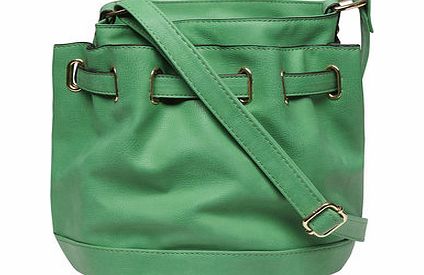 Dorothy Perkins Womens Green mini bucket crossbody bag- Green