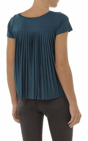 Dorothy Perkins Womens Green pleat back tee- Green DP56384333
