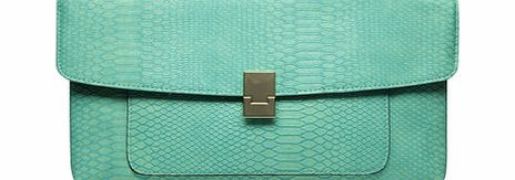 Dorothy Perkins Womens Green pocket front clutch bag- Green