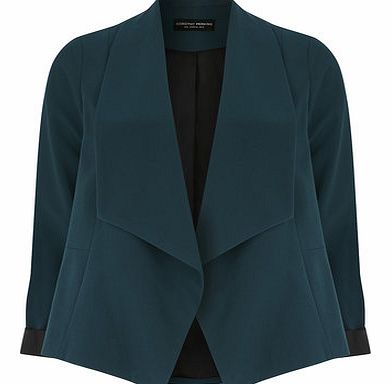 Dorothy Perkins Womens Green Waterfall Jacket- Green DP66789311