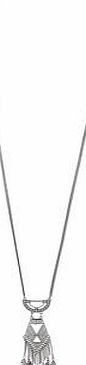 Dorothy Perkins Womens Grey Cord Tassel Pendant- Grey DP49815919