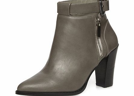 Dorothy Perkins Womens Grey heeled ankle boots- Grey DP22266327